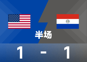 พักครึ่งเกมกระชับมิตร: เรน่า สายฟ้าแลบ, อัลส์ตีเสมอ, สหรัฐอเมริกา 1-1 ปารากวัยชั่วคราว